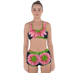 Plant Flower Flowers Design Leaves Racerback Boyleg Bikini Set