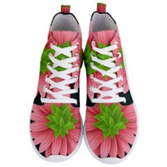 Plant Flower Flowers Design Leaves Men s Lightweight High Top Sneakers by Sapixe