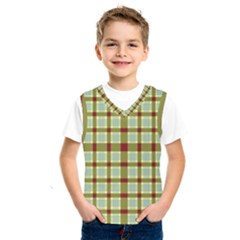 Geometric Tartan Pattern Square Kids  Sportswear