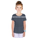 Pinstripe in Diamond Head Pins Pattern Kids  One Piece Tee