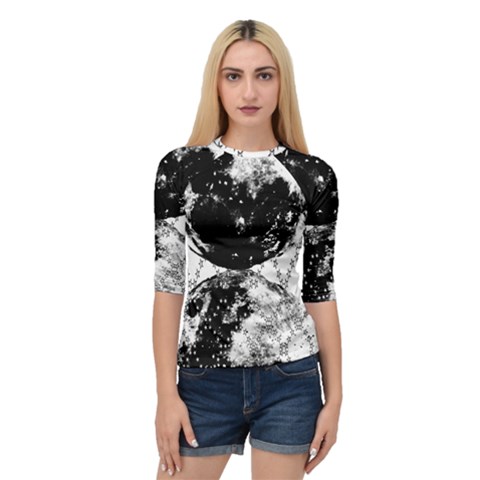 Moon And The Stars Pattern Quarter Sleeve Raglan Tee by flipstylezfashionsLLC