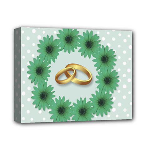 Rings Heart Love Wedding Before Deluxe Canvas 14  X 11  (stretched)