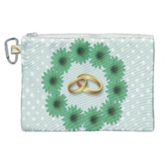 Rings Heart Love Wedding Before Canvas Cosmetic Bag (xl)