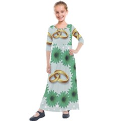 Rings Heart Love Wedding Before Kids  Quarter Sleeve Maxi Dress