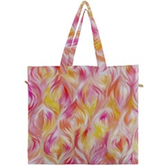Pretty Painted Pattern Pastel Canvas Travel Bag