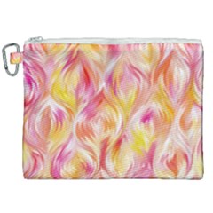 Pretty Painted Pattern Pastel Canvas Cosmetic Bag (xxl)