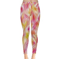 Pretty Painted Pattern Pastel Inside Out Leggings