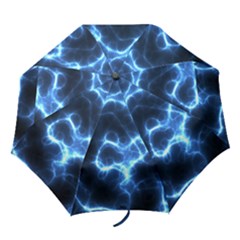 Electricity Blue Brightness Bright Folding Umbrellas