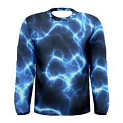 Electricity Blue Brightness Bright Men s Long Sleeve Tee by Sapixe