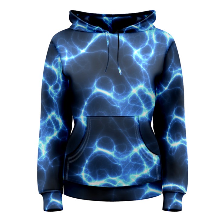 Electricity Blue Brightness Bright Women s Pullover Hoodie