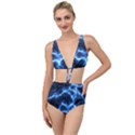 Electricity Blue Brightness Bright Tied Up Two Piece Swimsuit View1