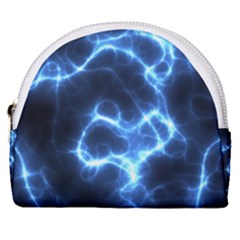 Electricity Blue Brightness Bright Horseshoe Style Canvas Pouch