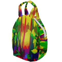 Abstract Vibrant Colour Botany Travel Backpacks