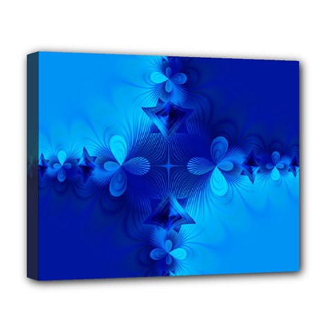 Background Course Gradient Blue Deluxe Canvas 20  X 16  (stretched)