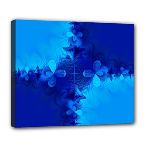 Background Course Gradient Blue Deluxe Canvas 24  X 20  (stretched)