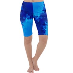 Background Course Gradient Blue Cropped Leggings 