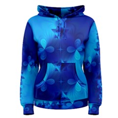 Background Course Gradient Blue Women s Pullover Hoodie