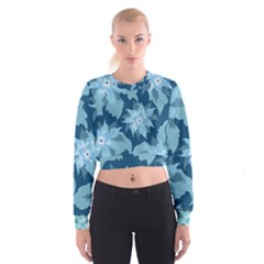 Graphic Design Wallpaper Abstract Cropped Sweatshirt by Sapixe