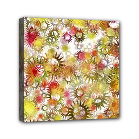 Background Christmas Star Advent Mini Canvas 6  X 6  (stretched) by Sapixe