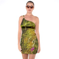 Dragonfly Dragonfly Wing Close Up One Soulder Bodycon Dress by Sapixe