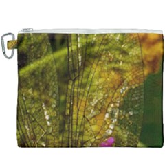 Dragonfly Dragonfly Wing Close Up Canvas Cosmetic Bag (xxxl) by Sapixe
