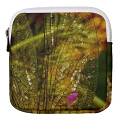 Dragonfly Dragonfly Wing Close Up Mini Square Pouch by Sapixe