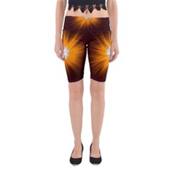 Star Universe Space Galaxy Cosmos Yoga Cropped Leggings by Sapixe