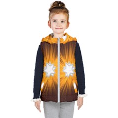 Star Universe Space Galaxy Cosmos Kid s Hooded Puffer Vest