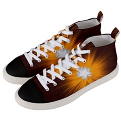 Star Universe Space Galaxy Cosmos Men s Mid-top Canvas Sneakers