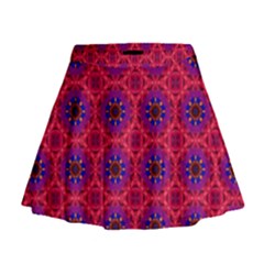 Retro Abstract Boho Unique Mini Flare Skirt