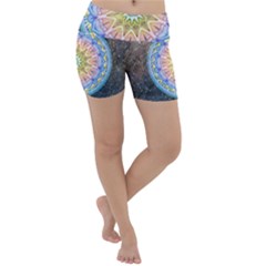 Mandala Cosmos Spirit Lightweight Velour Yoga Shorts