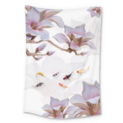 Fishes And Flowers Large Tapestry by burpdesignsA