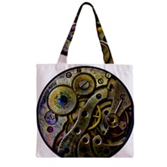  Clock Steampunk Gear  Zipper Grocery Tote Bag by burpdesignsA