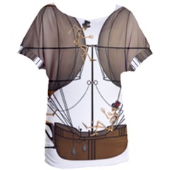 Steampunk Flyer Women s Oversized Tee