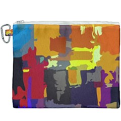 Abstract Vibrant Colour Canvas Cosmetic Bag (xxxl)