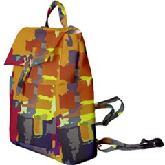 Abstract Vibrant Colour Buckle Everyday Backpack