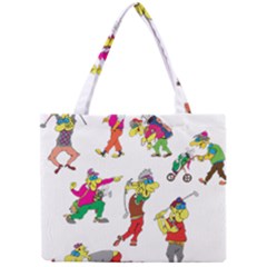 Golfers Athletes The Form Of Mini Tote Bag by Sapixe