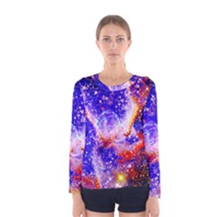 Galaxy Nebula Stars Space Universe Women s Long Sleeve Tee