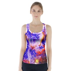 Galaxy Nebula Stars Space Universe Racer Back Sports Top by Sapixe