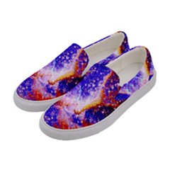 Galaxy Nebula Stars Space Universe Women s Canvas Slip Ons