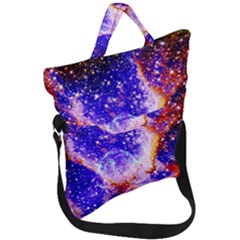 Galaxy Nebula Stars Space Universe Fold Over Handle Tote Bag by Sapixe