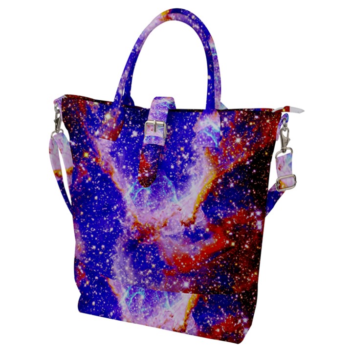 Galaxy Nebula Stars Space Universe Buckle Top Tote Bag