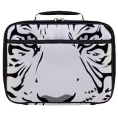 Tiger Black Ans White Full Print Lunch Bag by alllovelyideas