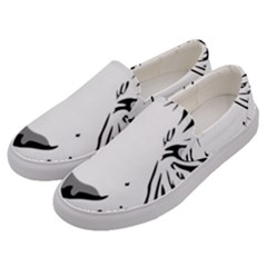 Tiger Black Ans White Men s Canvas Slip Ons by alllovelyideas