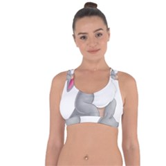 Bear Cross String Back Sports Bra