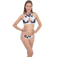 Million Dollar Baby Cross Front Halter Bikini Set