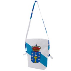 Flag Of Galicia Folding Shoulder Bag by abbeyz71