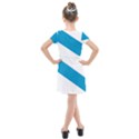 Civil Flag of Galicia Kids  Cross Web Dress View2