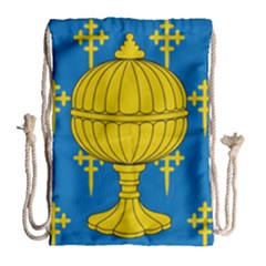 Flag Of Kingdom Of Galicia, 16th Century Drawstring Bag (large) by abbeyz71