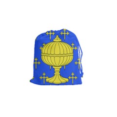 Banner Of Arms Of Kingdom Of Galice After Doetecum Drawstring Pouch (small) by abbeyz71